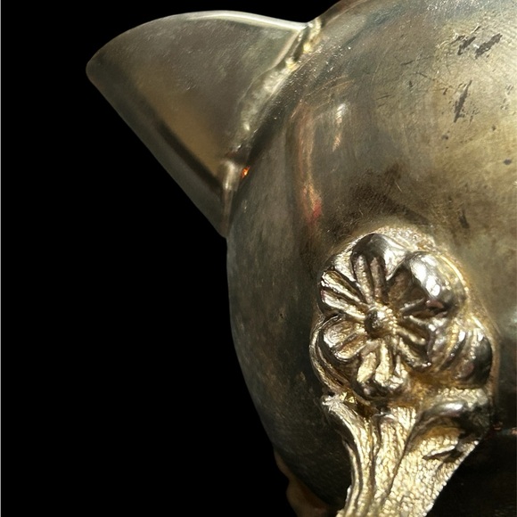 Vintage Silver Plate Sugar Pot & Creamer Pitcher Set Footed Jug Container Decor - Picture 4 of 7